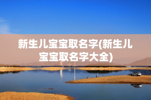 新生儿宝宝取名字(新生儿宝宝取名字大全)