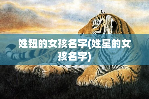 姓钮的女孩名字(姓星的女孩名字)