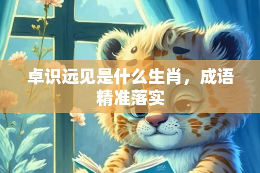 卓识远见是什么生肖，成语精准落实