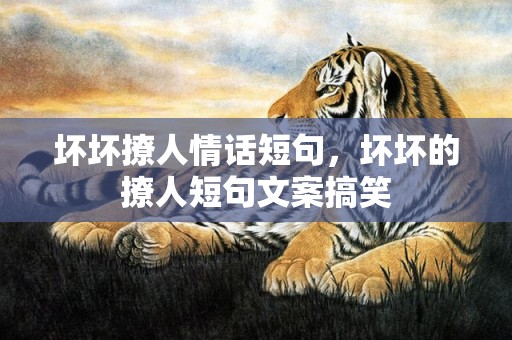 坏坏撩人情话短句，坏坏的撩人短句文案搞笑