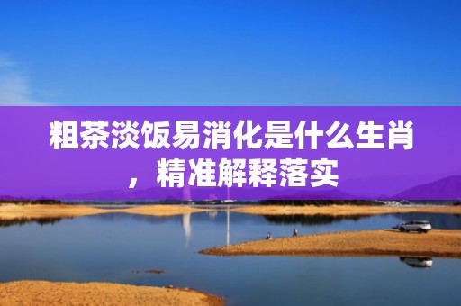 粗茶淡饭易消化是什么生肖，精准解释落实