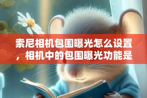 索尼相机包围曝光怎么设置，相机中的包围曝光功能是什么，你知道怎么用吗？