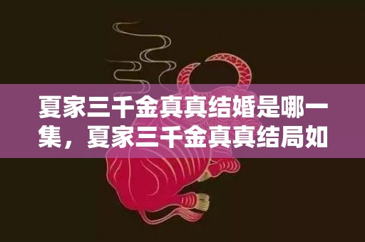 夏家三千金真真结婚是哪一集，夏家三千金真真结局如何
