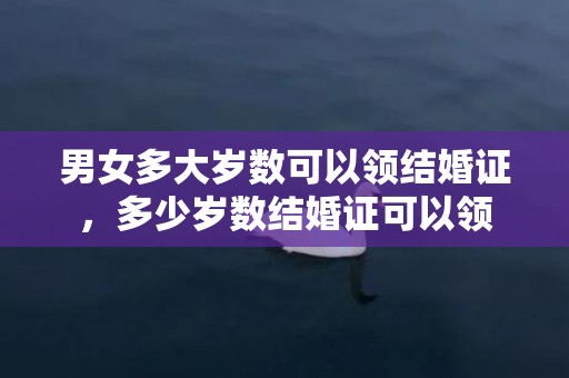 男女多大岁数可以领结婚证，多少岁数结婚证可以领