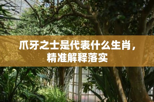 爪牙之士是代表什么生肖，精准解释落实
