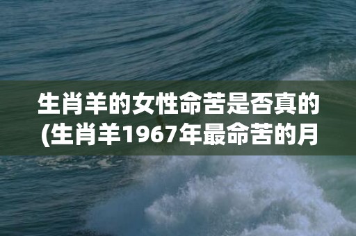 生肖羊的女性命苦是否真的(生肖羊1967年最命苦的月份)