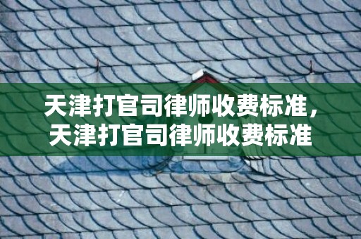 天津打官司律师收费标准，天津打官司律师收费标准