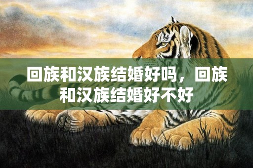 回族和汉族结婚好吗，回族和汉族结婚好不好