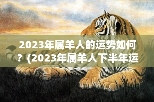 2023年属羊人的运势如何？(2023年属羊人下半年运势)