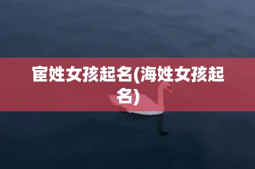宦姓女孩起名(海姓女孩起名)