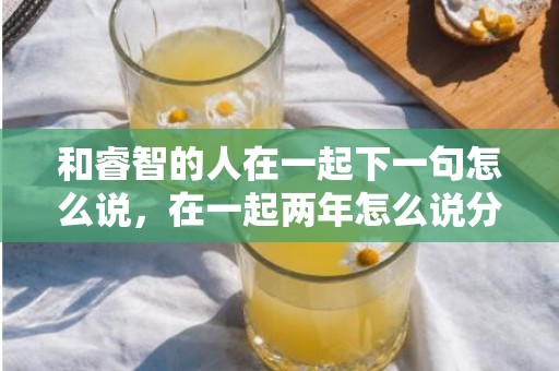 和睿智的人在一起下一句怎么说，在一起两年怎么说分手