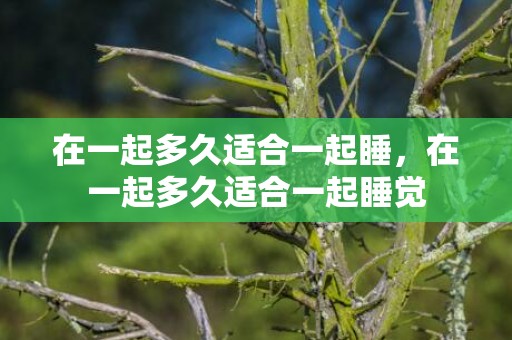 在一起多久适合一起睡，在一起多久适合一起睡觉