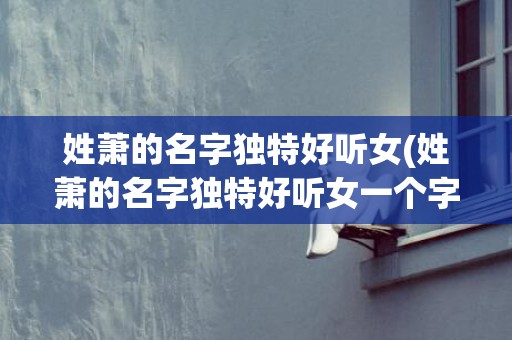 姓萧的名字独特好听女(姓萧的名字独特好听女一个字)
