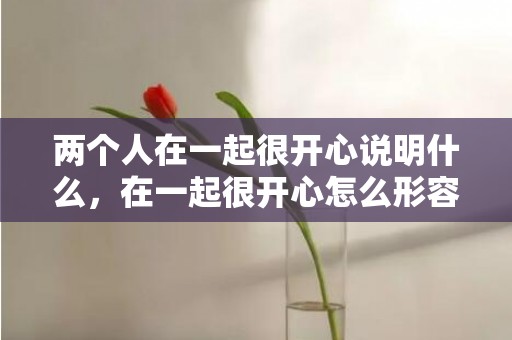 两个人在一起很开心说明什么，在一起很开心怎么形容