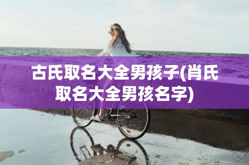 古氏取名大全男孩子(肖氏取名大全男孩名字)