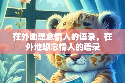 在外地想念情人的语录，在外地想念情人的语录