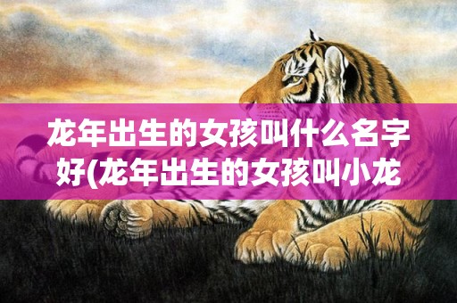 龙年出生的女孩叫什么名字好(龙年出生的女孩叫小龙女)