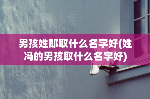 男孩姓郎取什么名字好(姓冯的男孩取什么名字好)