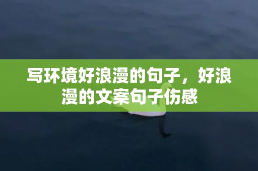 写环境好浪漫的句子，好浪漫的文案句子伤感