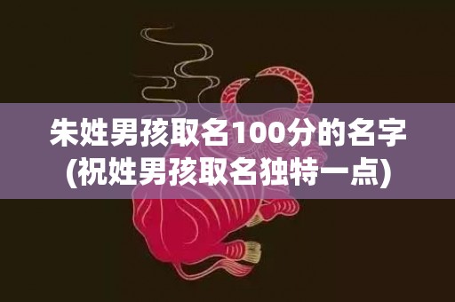 朱姓男孩取名100分的名字(祝姓男孩取名独特一点)