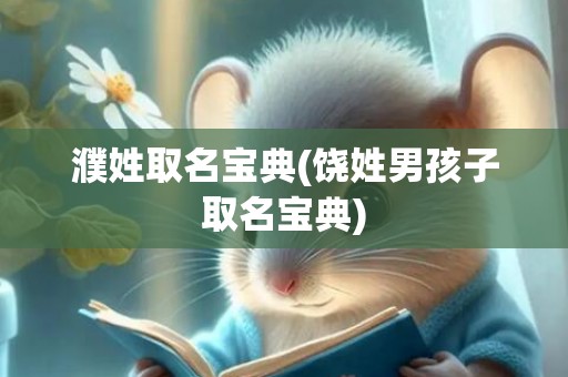 濮姓取名宝典(饶姓男孩子取名宝典)