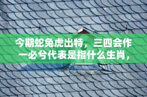 今期蛇兔虎出特，三四会作一必兮代表是指什么生肖，精准解释落实