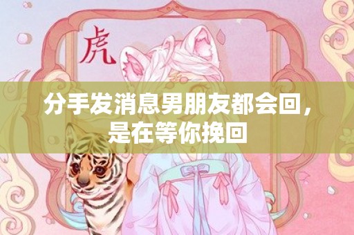 分手发消息男朋友都会回，是在等你挽回