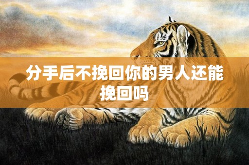 分手后不挽回你的男人还能挽回吗