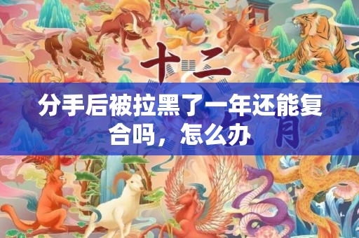 分手后被拉黑了一年还能复合吗，怎么办