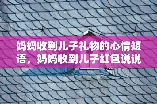 妈妈收到儿子礼物的心情短语，妈妈收到儿子红包说说
