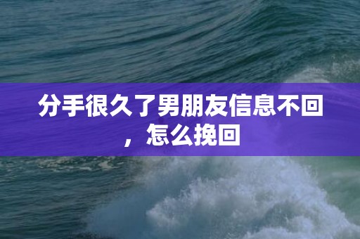 分手很久了男朋友信息不回，怎么挽回