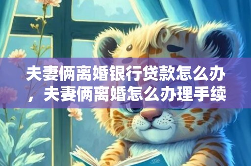 夫妻俩离婚银行贷款怎么办，夫妻俩离婚怎么办理手续呢