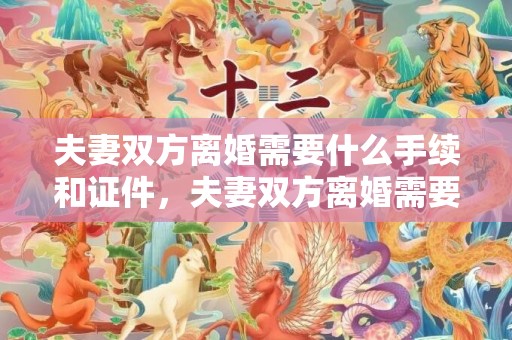 夫妻双方离婚需要什么手续和证件，夫妻双方离婚需要什么证件