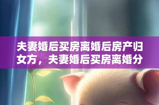 夫妻婚后买房离婚后房产归女方，夫妻婚后买房离婚分割算法