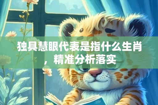 独具慧眼代表是指什么生肖，精准分析落实