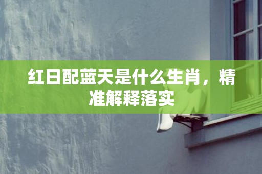 红日配蓝天是什么生肖，精准解释落实