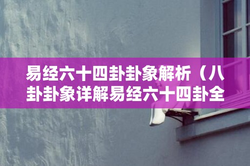 易经六十四卦卦象解析（八卦卦象详解易经六十四卦全图解）