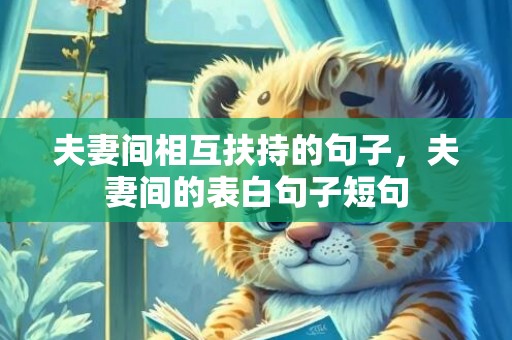 夫妻间相互扶持的句子，夫妻间的表白句子短句