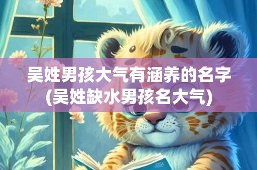 吴姓男孩大气有涵养的名字(吴姓缺水男孩名大气)