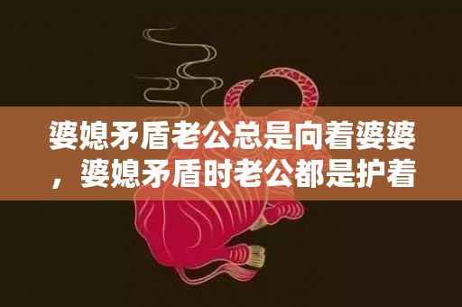 婆媳矛盾老公总是向着婆婆，婆媳矛盾时老公都是护着妈