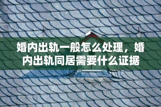 婚内出轨一般怎么处理，婚内出轨同居需要什么证据