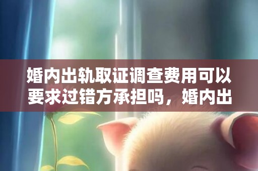 婚内出轨取证调查费用可以要求过错方承担吗，婚内出轨取证调查怎么写