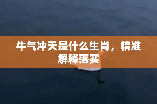 牛气冲天是什么生肖，精准解释落实