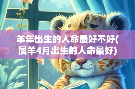 羊年出生的人命最好不好(属羊4月出生的人命最好)