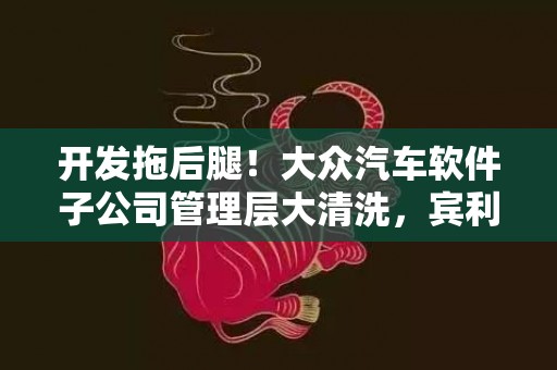 开发拖后腿！大众汽车软件子公司管理层大清洗，宾利制造业务负责人空降