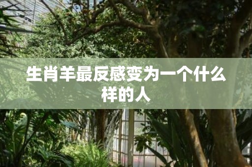 生肖羊最反感变为一个什么样的人