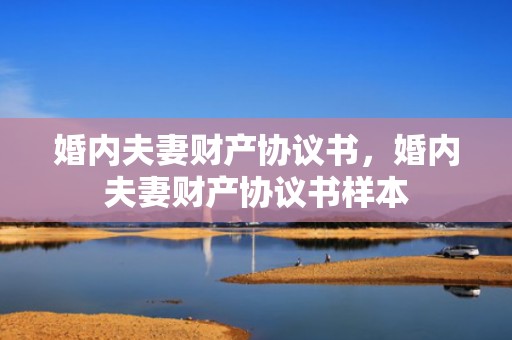 婚内夫妻财产协议书，婚内夫妻财产协议书样本