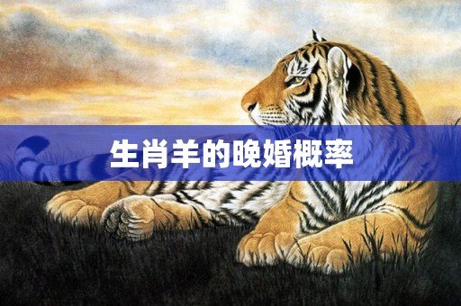 生肖羊的晚婚概率
