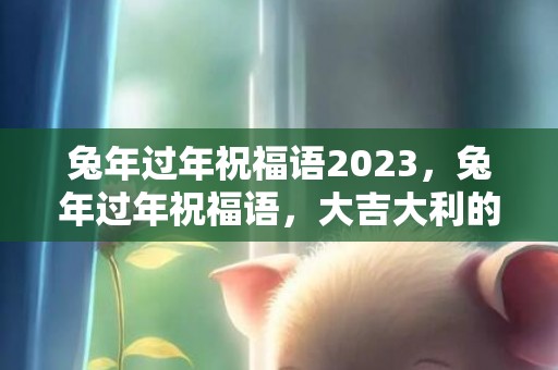兔年过年祝福语2023，兔年过年祝福语，大吉大利的四字成语大全