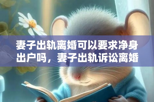 妻子出轨离婚可以要求净身出户吗，妻子出轨诉讼离婚怎么办呢